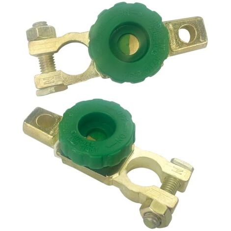 2 Pièces Interrupteur de Déconnexion Universel pour Batterie, Coupe Circuit 12V/24V, pour Pointes d'Électrodes de 15 à 17 mm, pour Moto, Voiture