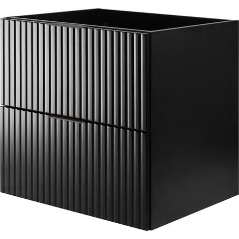 Mobile lavabo, Nero, 60 x 57 x 46 cm, maniglia nera, senza piano (1/5)
