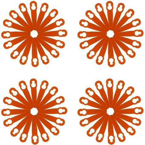 RHG 120 pièces accessoires de lames en plastique de remplacement pour STIHL Polycut 2-2 FSA 45 tondeuse à gazon coupe-herbe (1/3)