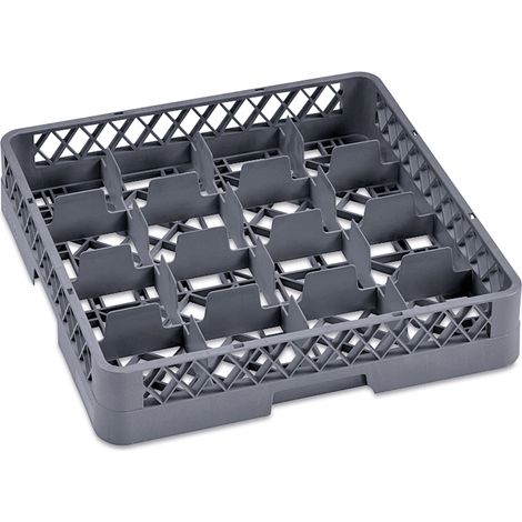 Panier à tasses 50 x 50 cm 16 compartiments polypropylène DISH RACK 98 - Was Germany