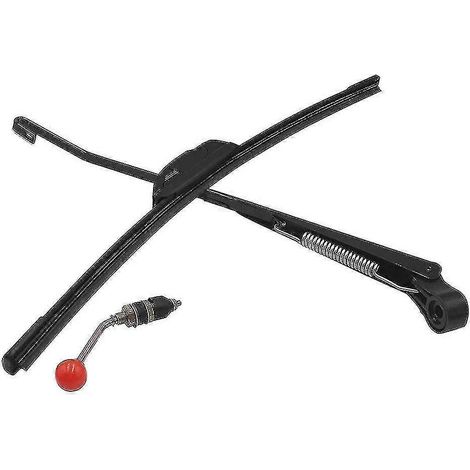 Essuie-glace manuel 350 x 400 mm pour pare-brise de VTT/SSV (15,7 pouces) compatible avec les modèles RZR 800, 900 et 1000 de Can-Am.