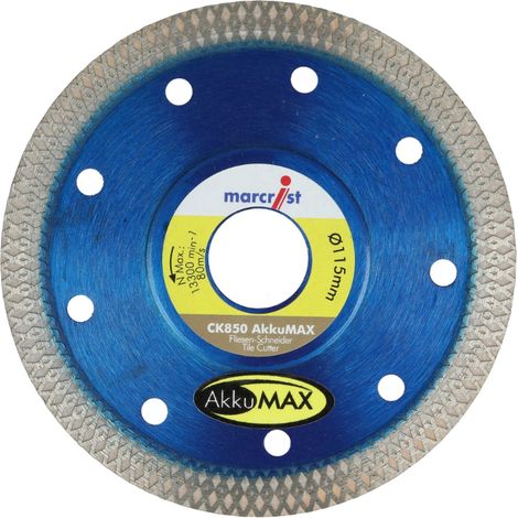 AkkuMAX Disque à tronçonner diamanté pour carrelage