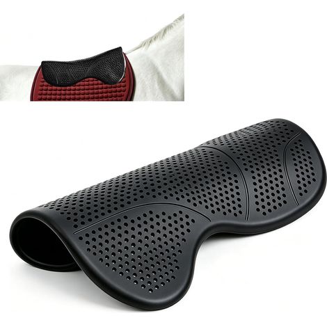 Tapis de Selle Gel Cheval, 52,5 x 42,5 cm, Antidérapant, Amortissant Pad de Selle, Équipement Équestre pour Selle et Tapis de Selle, Répartition de la Pression sur le Dos du Cheval (1/5)