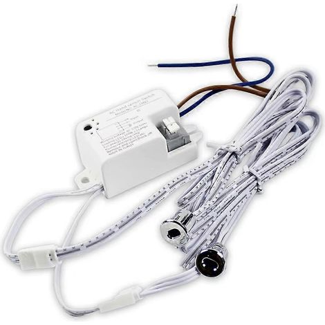 Commande de porte d'armoire 220 V par capteur à induction, interrupteur intelligent pour armoire, compatible avec installation ouverte/cachée, commande de porte double (1/5)