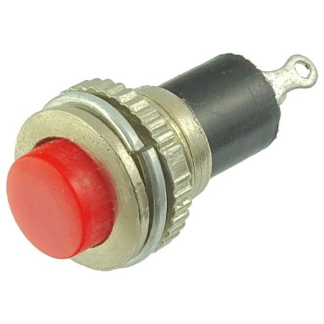 Interrupteur à bouton-poussoir DS-316 rouge OFF-(ON) 10 pièces (1/2)