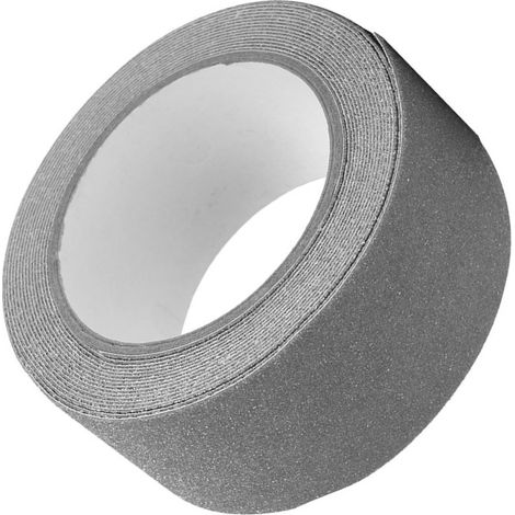 Beyamis Ruban adhésif antidérapant coloré en PVC 5M5cm pour la sécurité et la décoration des escaliers (gris) (1/5)