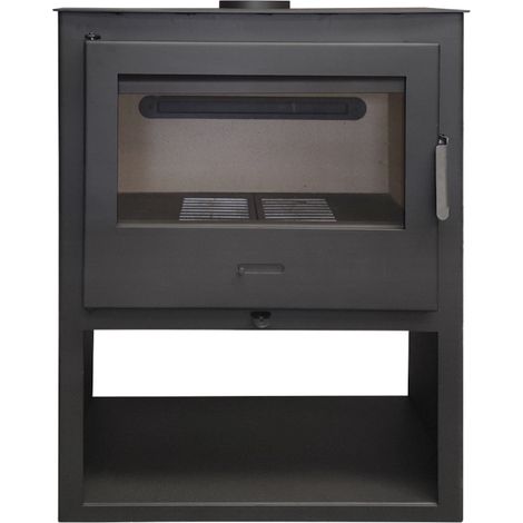 MF - Poêle à Bois Seren 13,4 kW en Acier avec Foyer Panoramique, Chambre en Vermiculite et Vitre Céramique Propre – Haute Efficacité et Faibles Émissions (1/5)