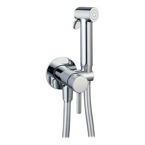 ENSEMBLE MÉLANGEUR ENCASTRABLE ROND AVEC SHUT-OFF ET SUPPORT INTÉGRÉ Dimensions : Chrome