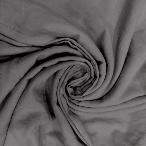 Parure Housse de Couette en Microfibre lavée 260x240 cm Boheme Gris (1/2)