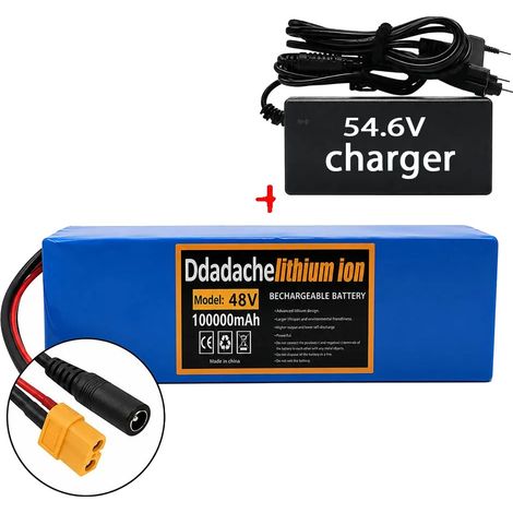 Batterie, capacité 100Ah, tension 48V, chargeur XT60-DC (1/2)