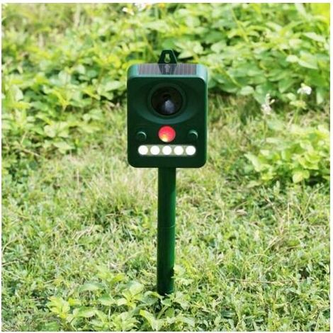 Pair Solde- AGILITY, Répulsif pour insectes et animaux, AGILITY Repulsif Animal De Clignotant Solaire Impermeable De Lumiere Infrarouge Impermeable Ultrasonique D Oiseau (1/5)
