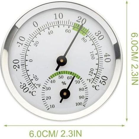 Thermomètre Hygromètre Intérieur, Capteur d'Humidité et Moniteur de Température, Détecteur de Mesures pour Maison, Garage, Serre et Cave à Vin (1/4)