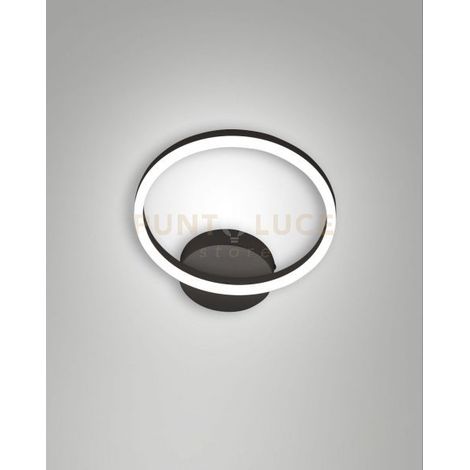 GIOTTO APPLIQUE NERA D.30CM  LED 3000K - 18W - 1890 lm DIMMERABILE 1 LUCE
