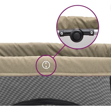 Parc pour bébés Beige. Sécurité et confort pour votre bébé