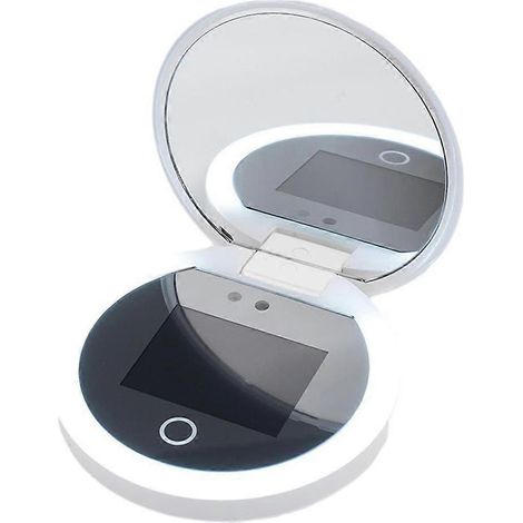 Caméra de test intelligente pour écran solaire UV, miroir de maquillage avec LED, miroir portable rechargeable, crème solaire beauté (1/5)
