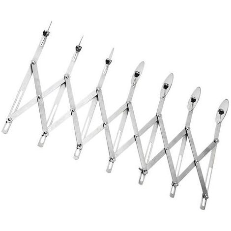 Pizzaschneider – Mehrrädrig, verstellbar (3, 5 oder 7 Räder) – Edelstahl 430 – Teigschneider – Professionelles Backwerkzeug – 1 Stück (1/5)