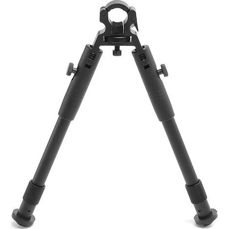 Bipiede tattico per carabina ad aria compressa da 20-25 cm con asta girevole e molla estensibile, tensione regolabile