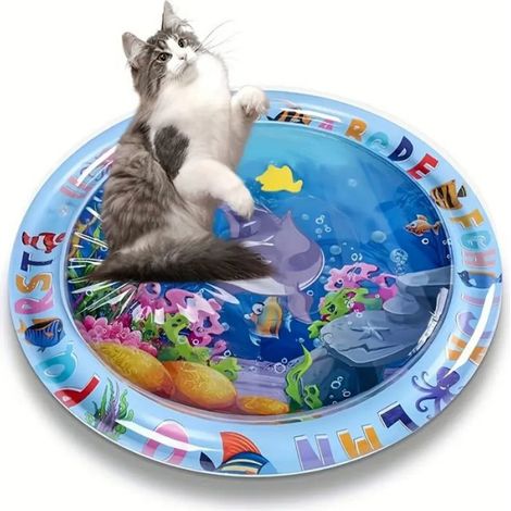 Tapis de jeu d'eau - - Interactif - Épais - Pour chiens et chats - Utilisation intérieure/extérieure (1/5)