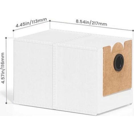 Sacs À Poussière - Pour Aspirateur Robot Lefant M2 PROM2 PlusOKP L3M3 - Filtration Multicouche - 12 Pièces (1/5)