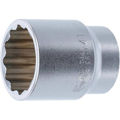 Douille pour Clé 20 mm (3/4) - Douze Pans, 41 mm - Robuste et Précise, Acier, Pro - D-Work