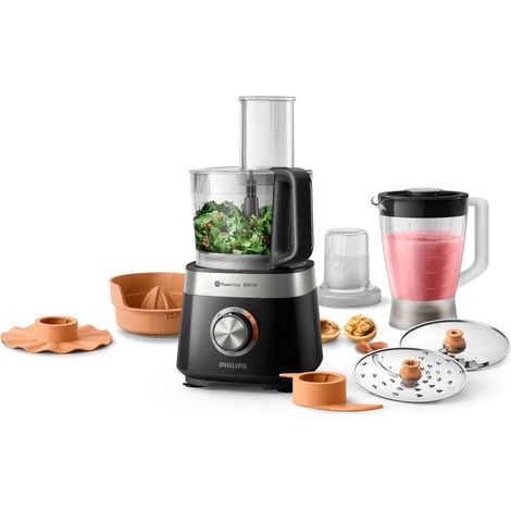 Robot multifonction Philips Viva Compact HR7530 850 W noir 2 1 L (1/5)