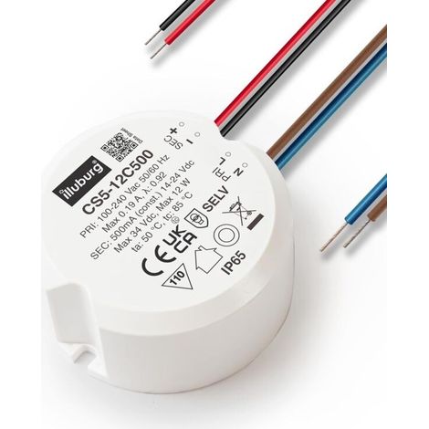 Transformateur LED Étanche IP65 500mA Courant Constant LED Bloc d'Alimentation Driver Power Supply(30-42V/450MA)