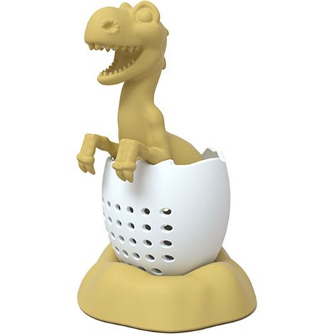 Filtre à thé en silicone forme dinosaure, infuseur résistant à la chaleur, adorable bébé dinosaure pour thé, passoire réutilisable.