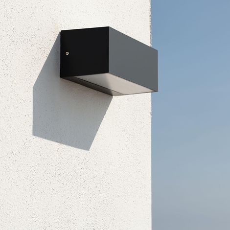 Aplique de Pared Exterior LED 18W de Aluminio Iluminación Doble Cara CCT Seleccionable Gropius Negro