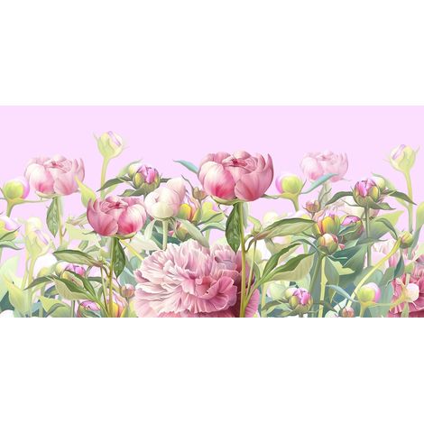 Papier peint panoramique Enfants - Fleurs - 130 cm x 65 cm (1/2)