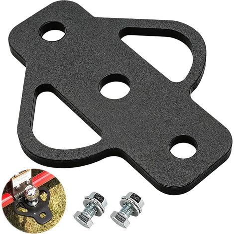 Attelage universel pour tracteurs à gazon avec boulons, attelage de remorque amovible, adaptateur d'attelage de remorque à 3 voies, tête sphérique, attelage de remorque pour tracteur à gazon (1/5)
