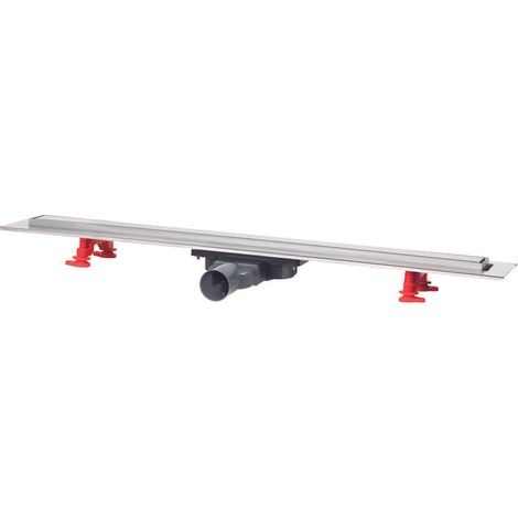 Wirquin Pro – Caniveau de douche à l'italienne 70 cm Venisio Slim+ – Grille réversible inox – Débit 35 L/min – Installation facile 50 mm