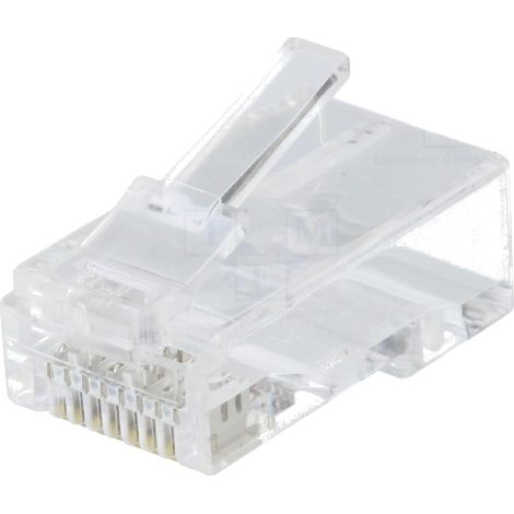 Connecteur RJ45 male Cat.6a - Blanc