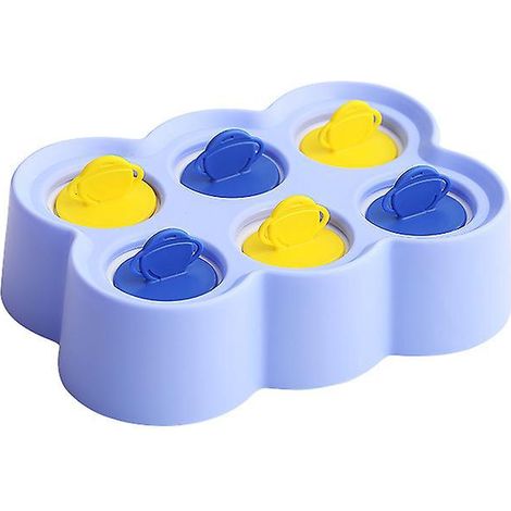 bleu-moule Glace Rectangulaire 6 Compartiments Pour Mini Sucettes En Plastique De Qualit Alimentaire (1/5)