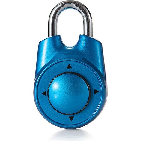 Serrure intelligente bleu Cadenas Serrure à combinaison directionnelle Serrure à bagages de voyage Boîte aux lettres vintage Serrure de gym Serrure intelligente (1/4)