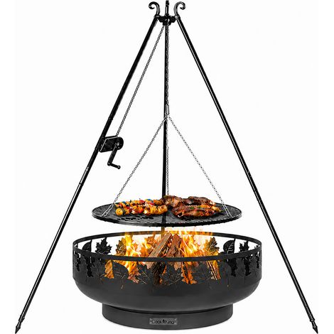 CookKing Schwenkgrill Set Toronto1 mit Feuerschale, Dreibein und Grillrost (1/5)