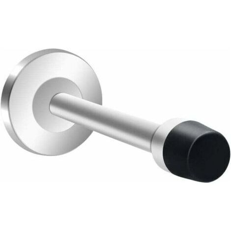 Door Stop, Long Door Stop, 304 Stainless Steel, Soundproof, Door Stop, Brushed Door Stop, Door Holder for Home, Office, Garage 12cm Silver (1/5)