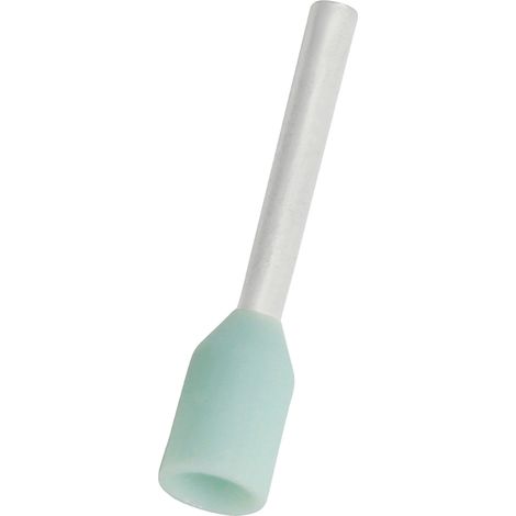Embout à sertir 0.34mm², Turquoise, longueur 6mm