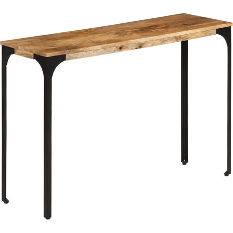 Konsolentisch Braun 110x35x76 cm Massivholz Mango und Eisen vidaXL (1/5)