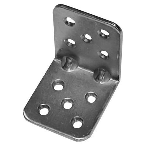 PIASTRA GIUNZIONE PIEGATA PER PALI MM 90X90 SPESSORE MM 2,5 GRAFITE 37759