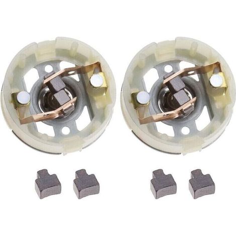2 porte-balais de charbon pour le moteur RS550 et 4 balais de charbon pour la perceuse-visseuse (1/4)