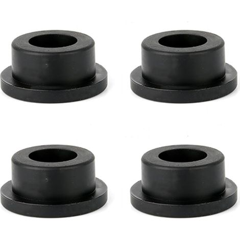 Lot de 4 bouchons de trop-plein en caoutchouc pour évier de cuisine et de salle de bain (noir, 2,4 cm) (1/5)