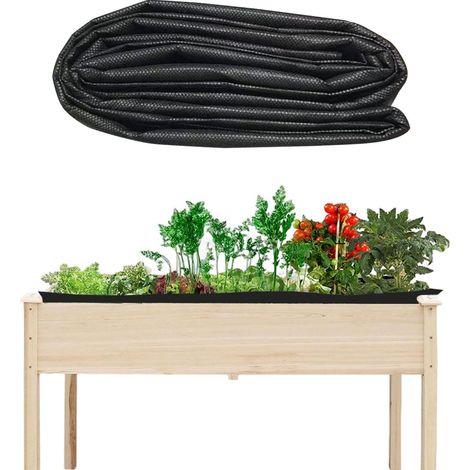 1.62.1m Revêtement de Jardinage en Tissu pour Jardinière, Revêtement de Jardinière Surélevé, Doublure en Tissu pour Grande Jardinière de Légume, Bacs à Légumes Revêtement pour Pot de Fleurs (1/5)