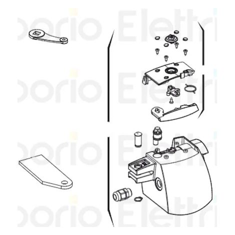 genius pièce détachée déverrouillage gauche g-bat 6020514 (1/3)
