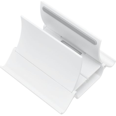 Laptopständer, automatisch verstellbarer Tablet-Ständer, Handy-Ständer, kompatibel mit gängigen Tablets und Smartphones, weiß (1/5)