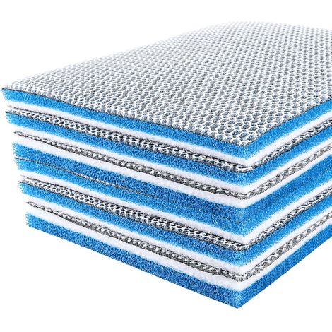Ouate De Filtration 8D - Lot De 6 - Polyester Haute Densité - Éponge Réutilisable Pour Aquarium Et Bassin - 30x20x2 Cm (1/5)
