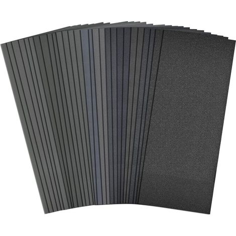 Papier abrasif sec/étanche (20 pièces) 10000