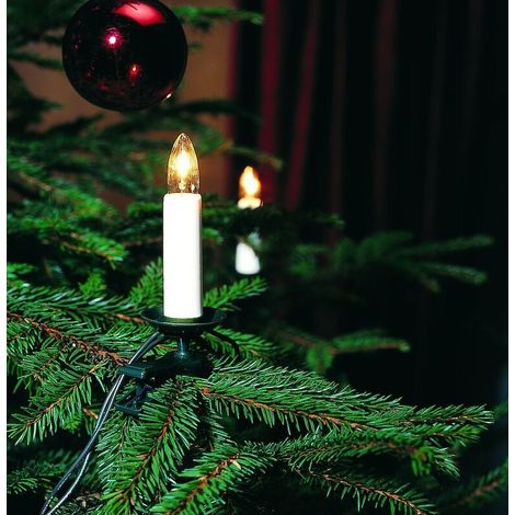 [GEBRAUCHT] B-Ware Konstsmide Baumkette Lichterkette 25 LEDs Topbirnen warmweiß weiß innen 21,8 m (1/2)