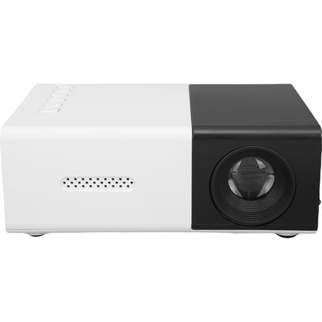 Projecteur HD 1080p avec correction automatique du trapèze, portable, avec interface multimédia HD USB, compatible iOS et Android, ordinateurs portables et PC (prise européenne). (1/5)
