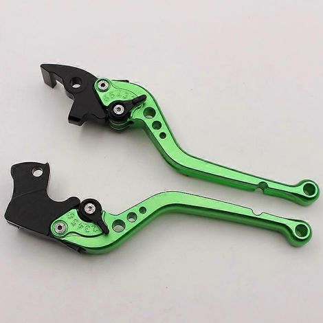 Modifications pour motos KTM RC125/125Duke250 : freins réglables, guidon d’embrayage, leviers de klaxon (tige longue verte). (1/5)