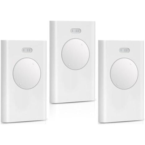 Pair Lot de 3 télécommandes universelles FAAC 433 MHz pour portail et garage, télécommande 2 canaux compatible avec FAAC, remplacement pour modèles FAAC 433, programmation facile, distance jusqu'à 50m (1/5)